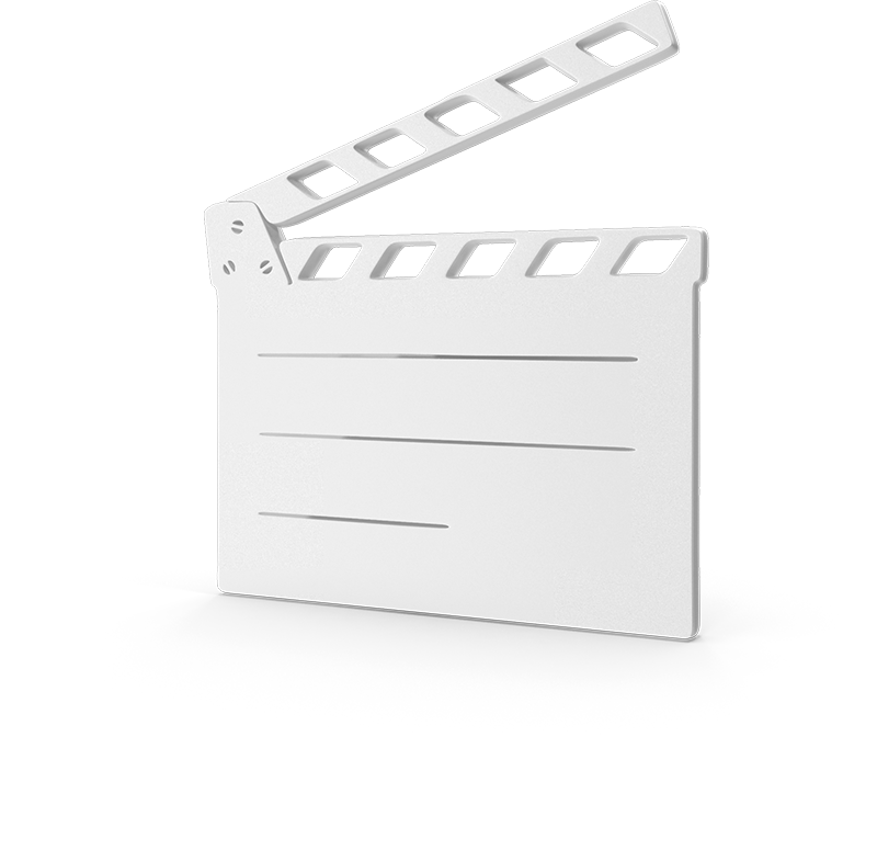 A 3D film clapper/slate.