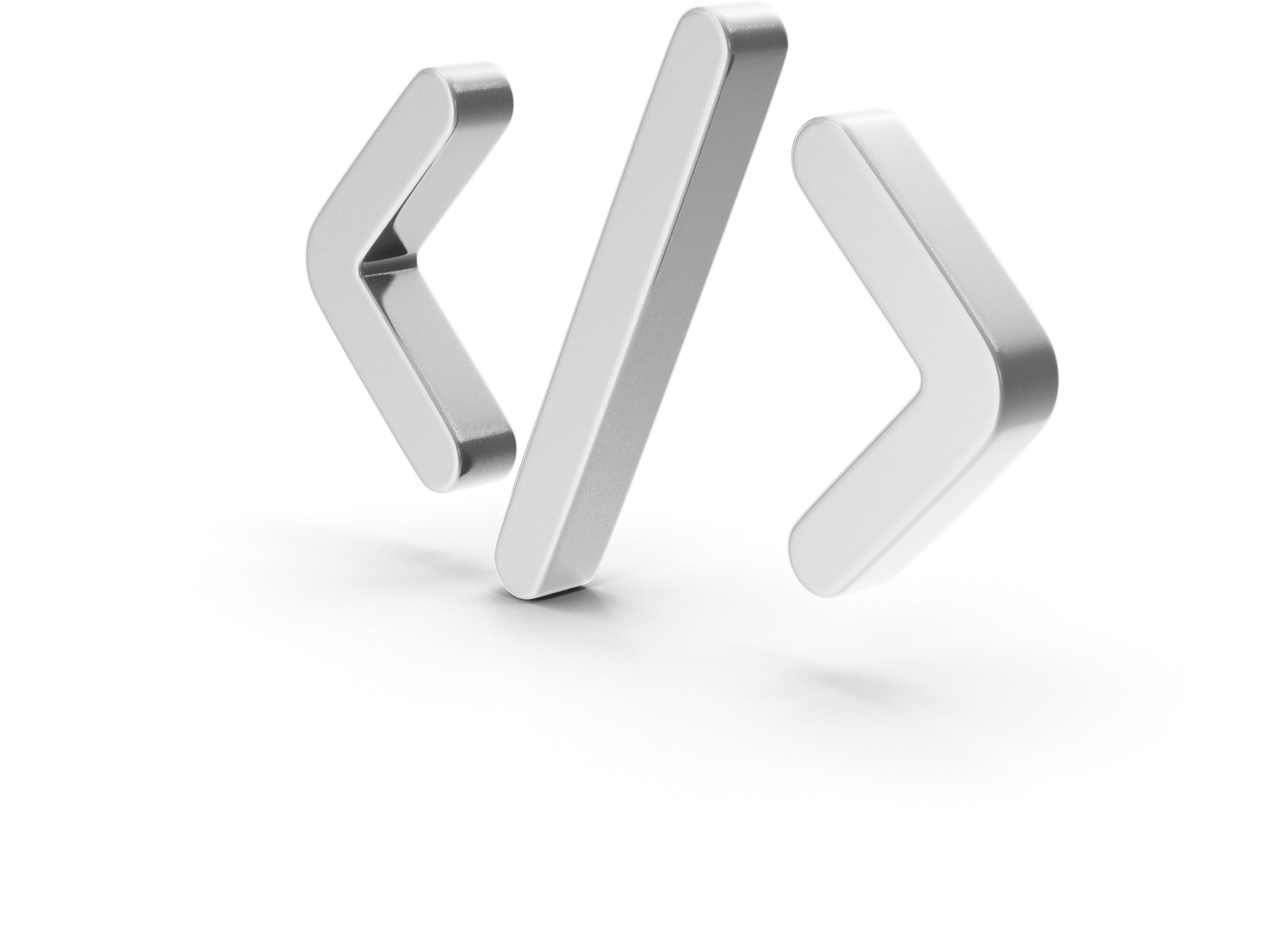 A 3D web coding icon.